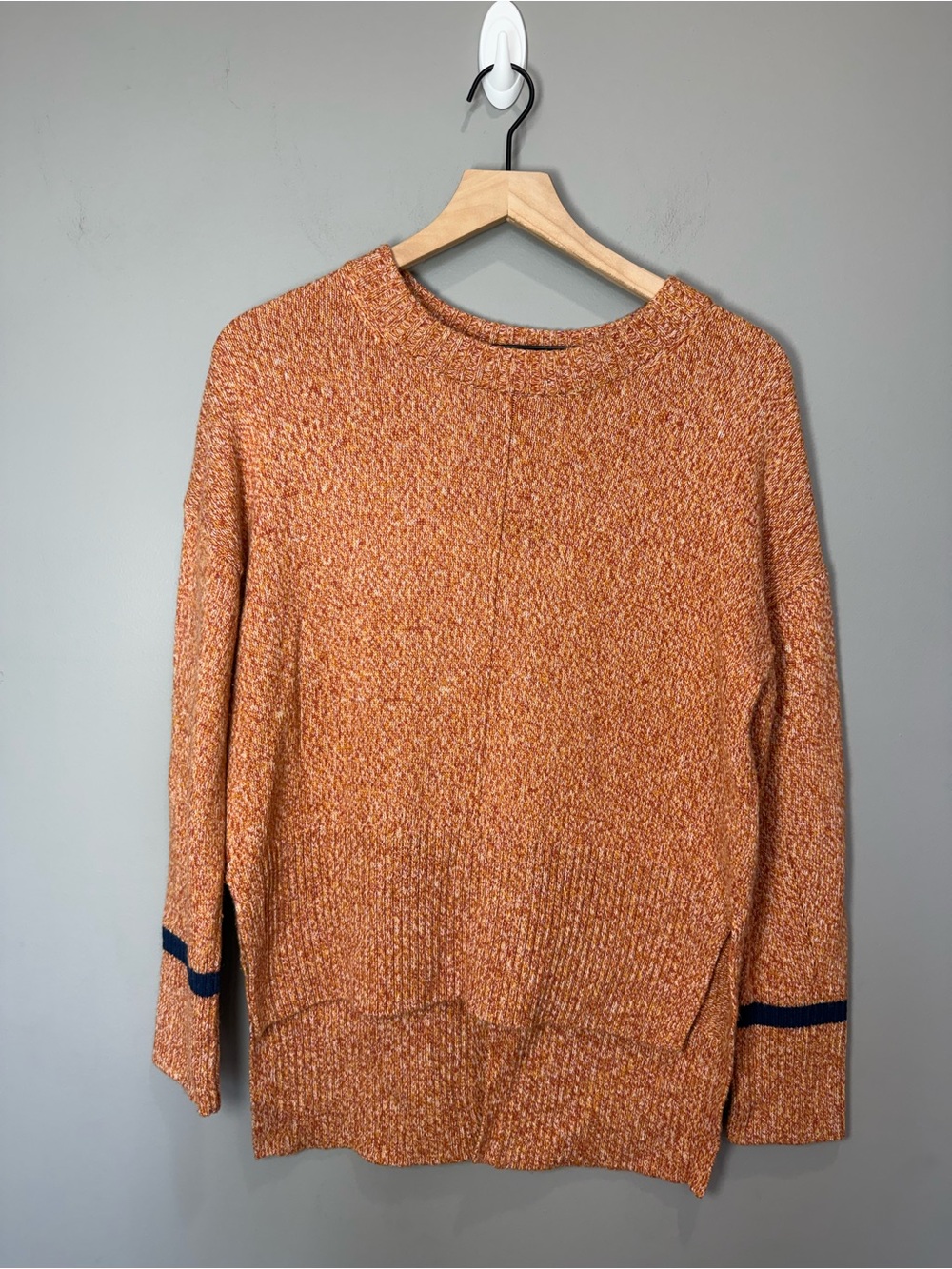 Charli Marled Sweater Small Merino‎ Wool Alpaca Blend Orange Tunic Small